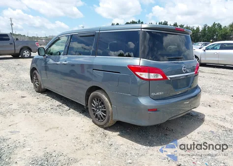2012 Nissan Quest S z USA, uszkodzony, nr VIN JN8AE2KP6C9033102